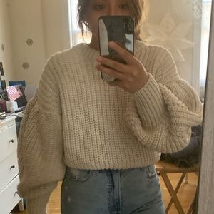 Zara balloon knit sweater